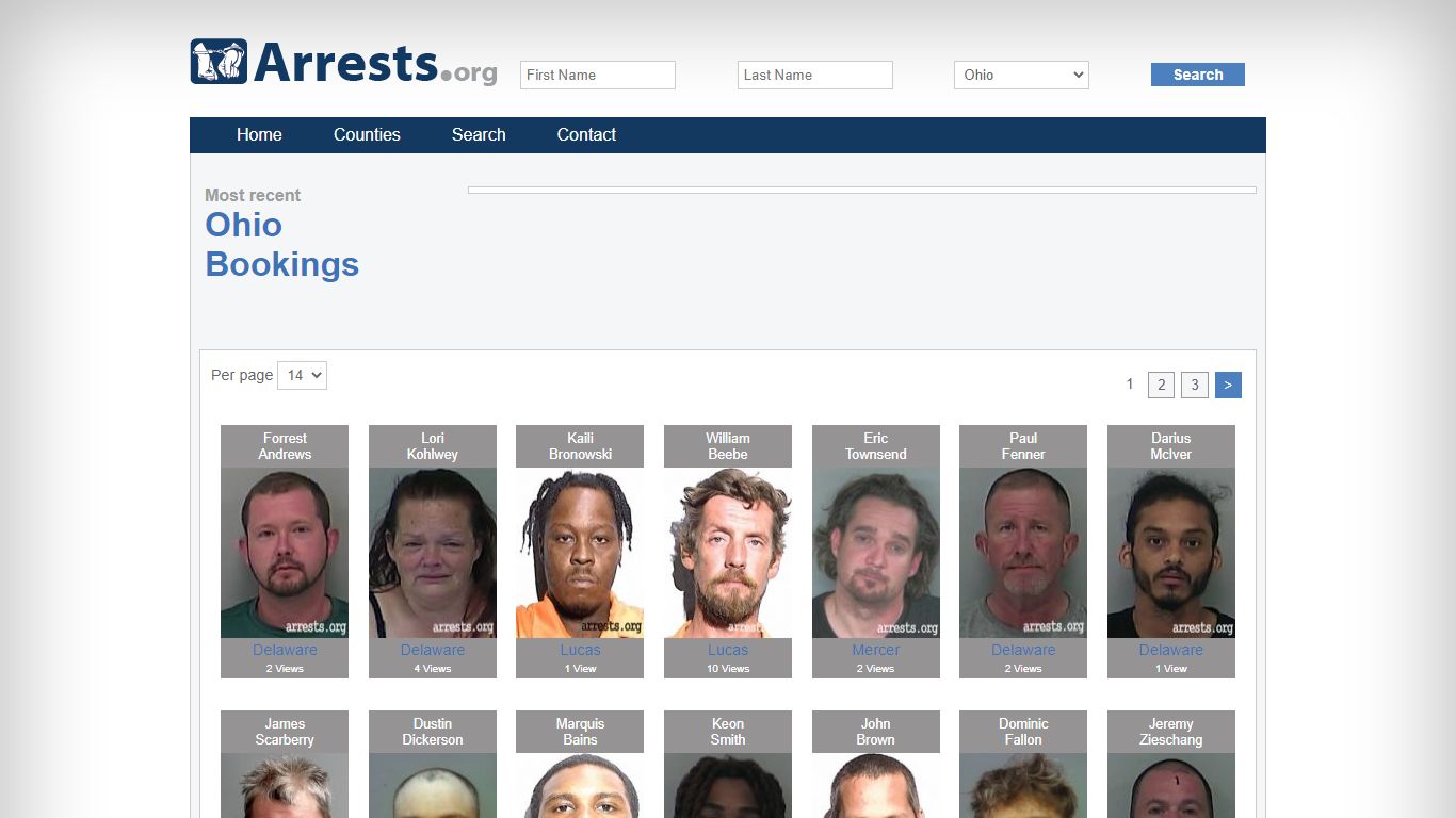 Ohio Arrests and Inmate Search